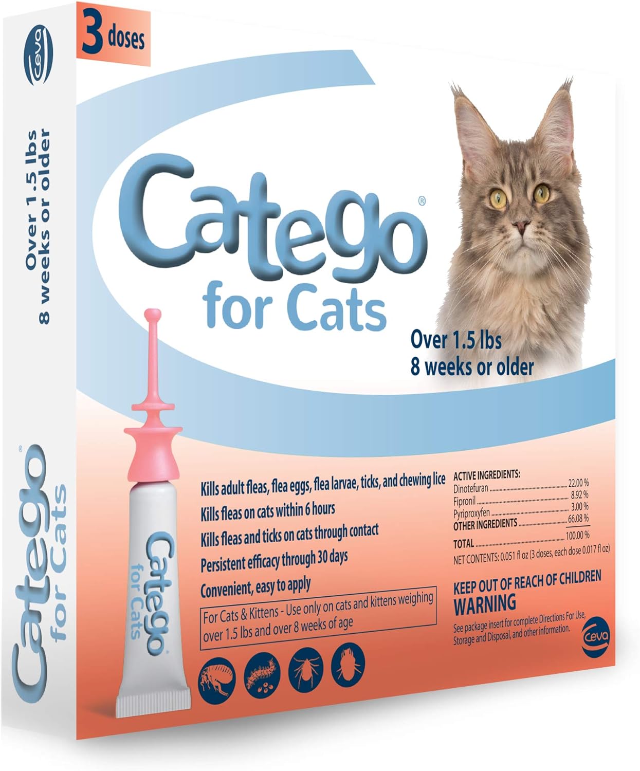 Catego Fast-Acting Flea and Tick Treatment