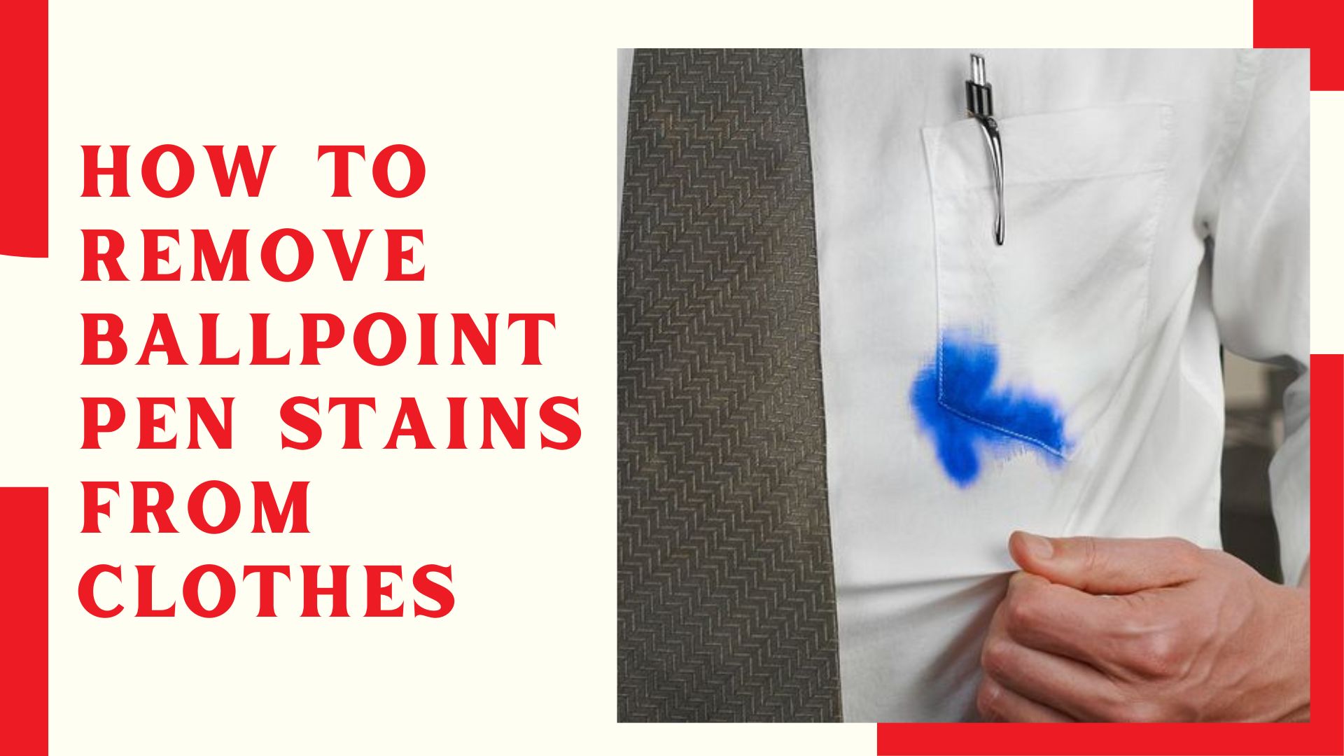 How To Remove Ballpoint Pen Stains From Clothes