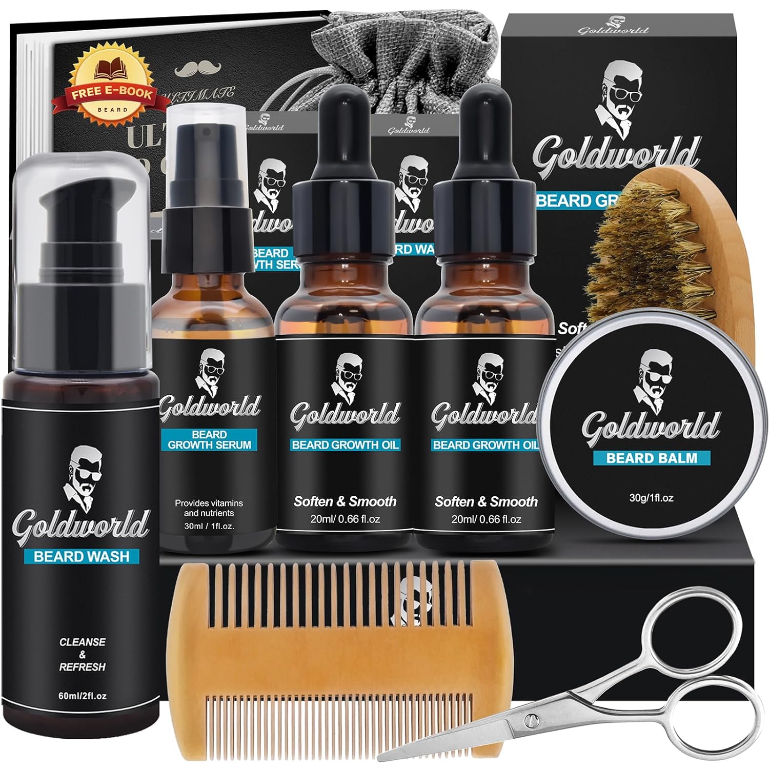 GoldWorld Beard Grooming Kit