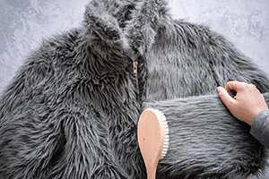 Gently Brush the Faux Fur