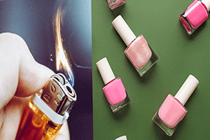 Utilizing Lighter and Nail Polish
