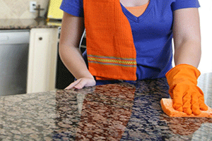 Polish the Countertops: 
