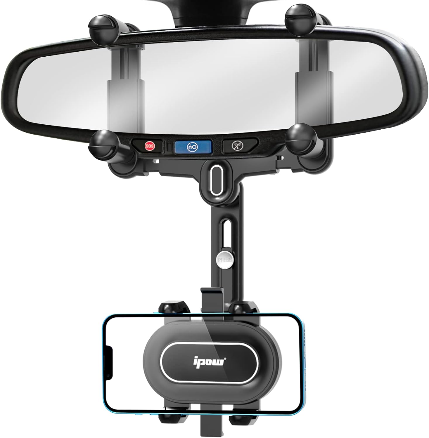 IPOW Large Rearview Mirror Phone Holder