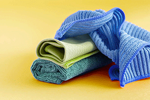 Microfiber cloths or lint-free towels: 
