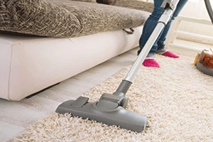 Remove the particles using a vacuum cleaner