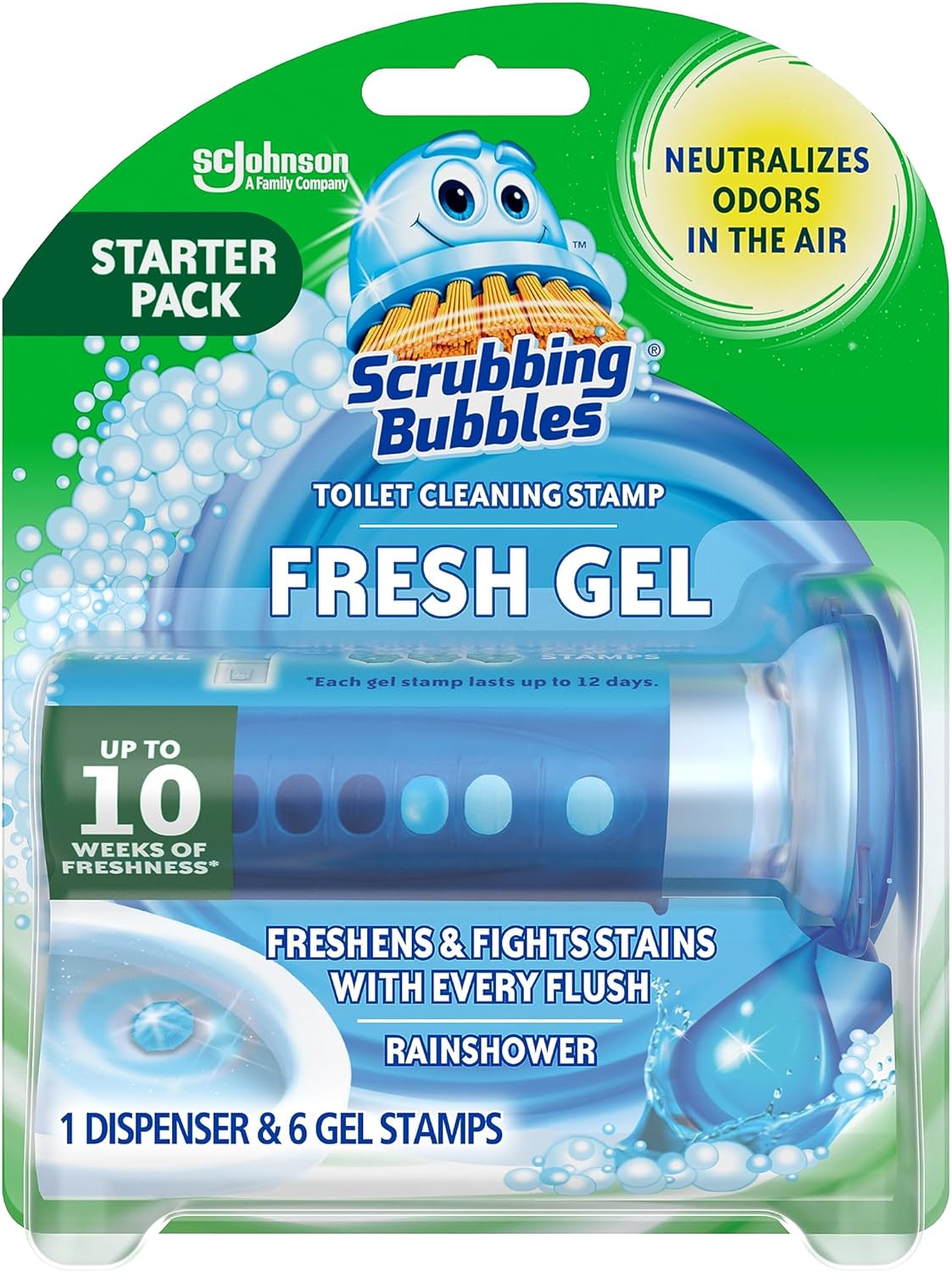 Scrubbing Bubbles Toilet Gel Stamps