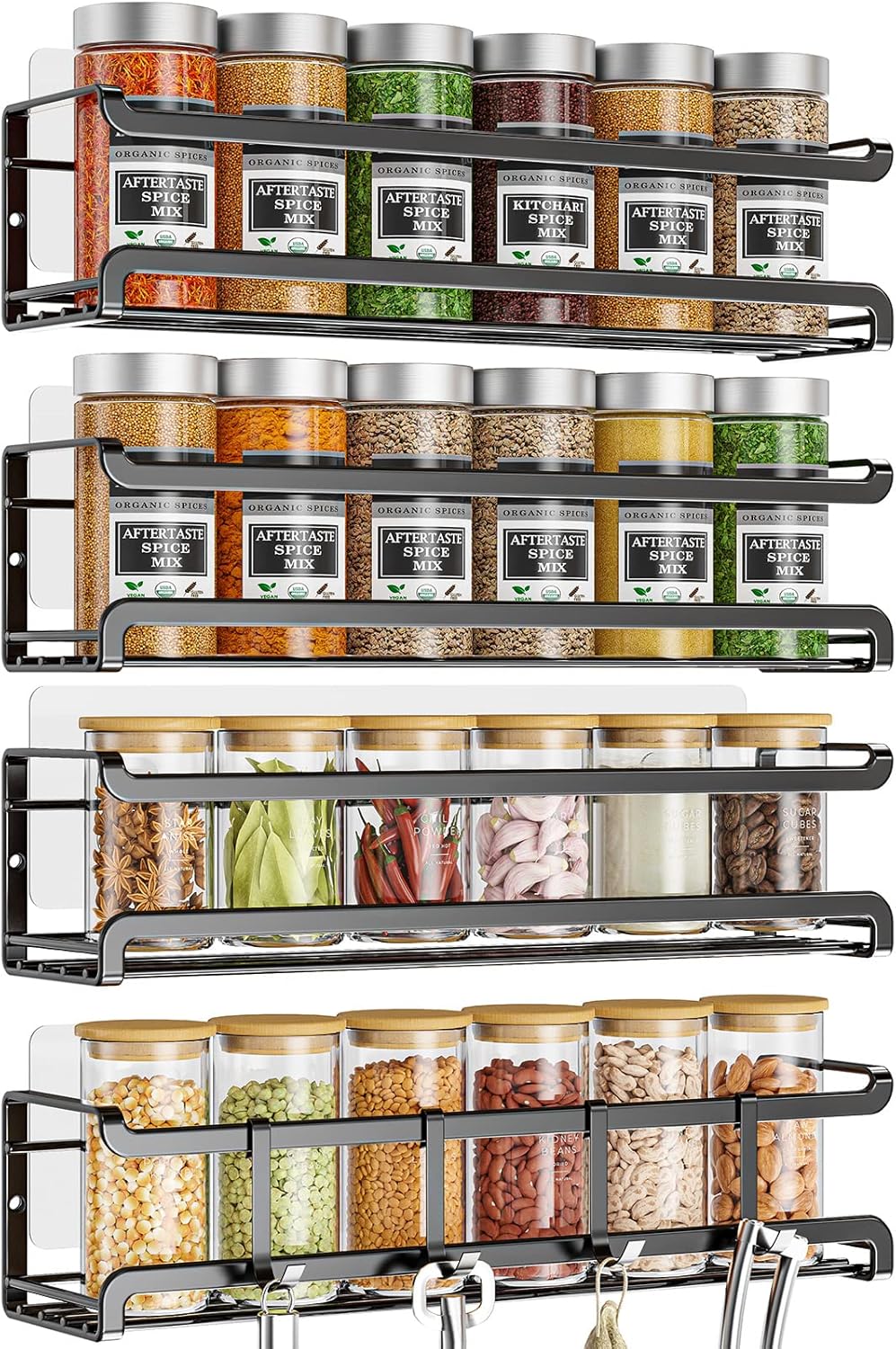 Bunoxea Spice Rack wall mounted