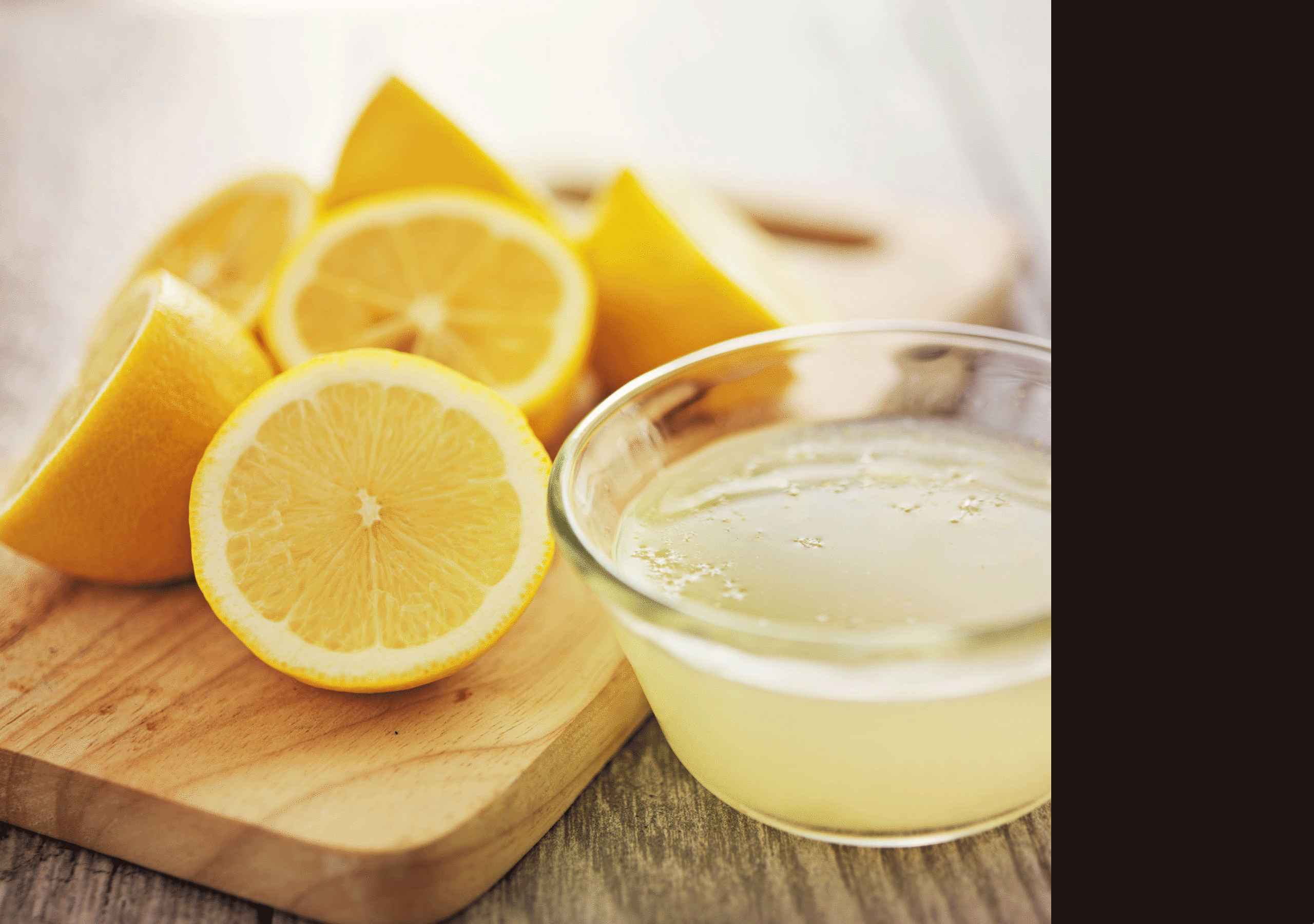 Lemon Juice Application