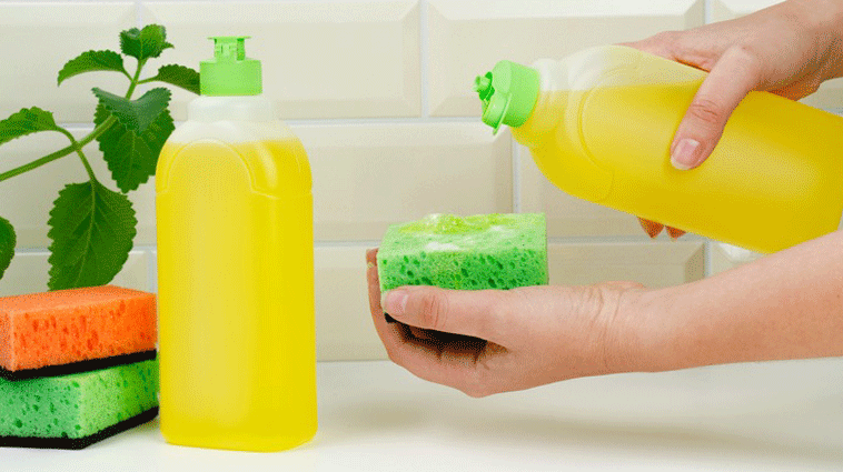 Liquid Dish Soap: 
