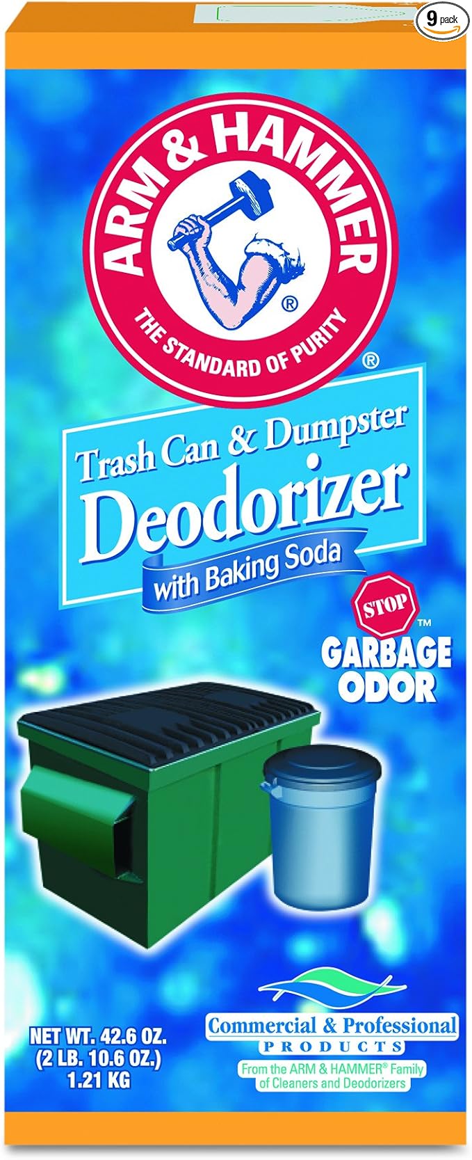 Arm & Hammer Trash Can & Dumpster Deodorizer Powder 