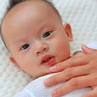 Babies can get breastfeeding blisters on the inside of their lips