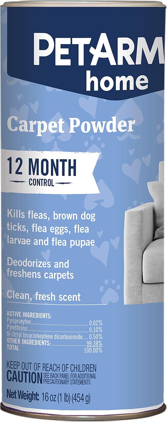 PETARMOR Home Carpet Powder for Fleas and Ticks