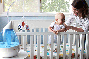 Place a humidifier in the baby's room