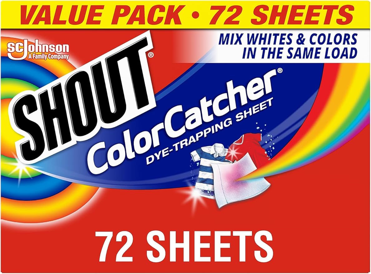 Shout Color Catcher Dye Trapping Sheets for Laundry