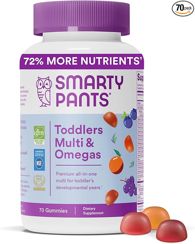 SmartyPants Toddler Multivitamin Omegas