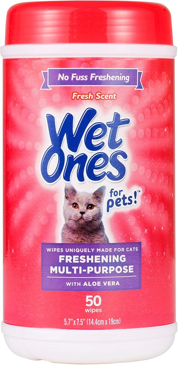 Wet Ones for Pets Cat Cleaning Wipes 