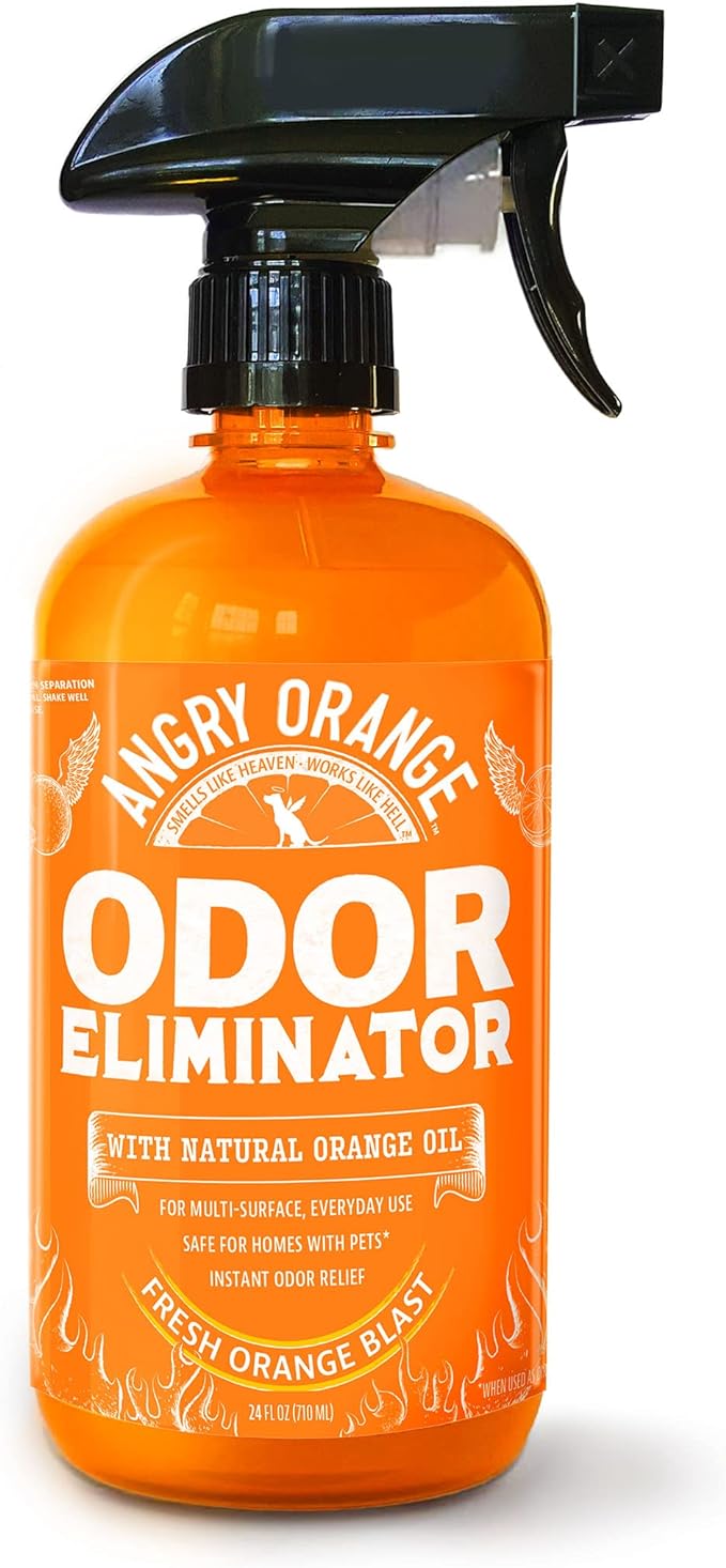 ANGRY ORANGE Pet Odor Eliminator for  Cat Pee Smells on Carpet