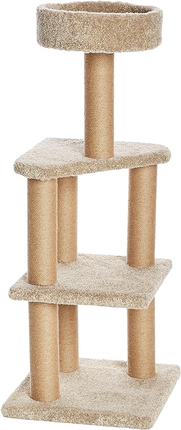 Amazon Basics Cat Tree Climbing Tower with Scratching Posts