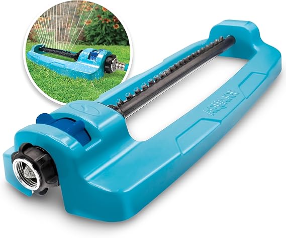 Aqua Joe SJI Indestructible Metal Base Oscillating Sprinkler Spray