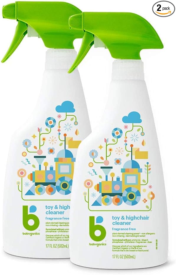 Babyganics Toy & Highchair Cleaner Spray Bottle