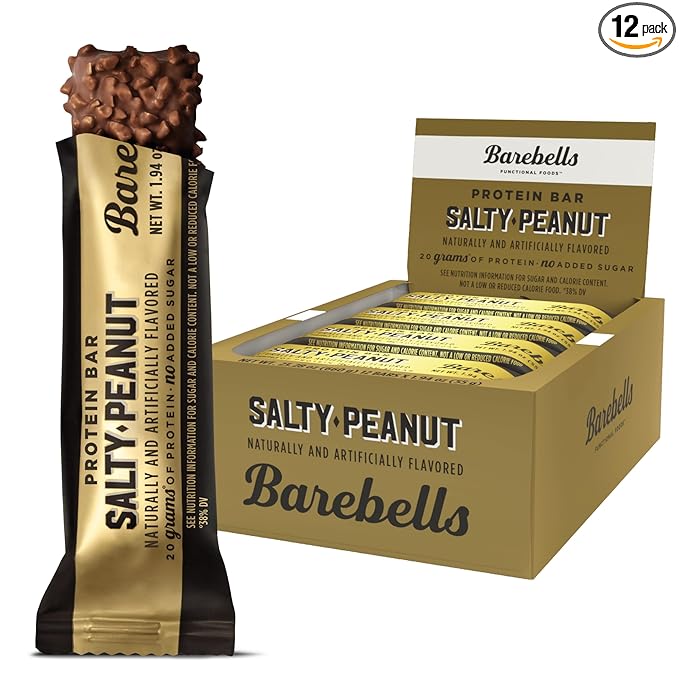 Barebells  Chocolate Protein Bar with Salty Peanut  