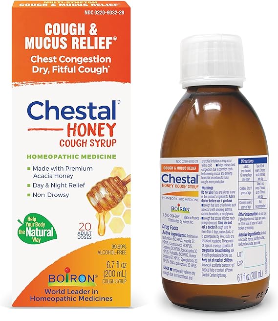 Boiron Chestal Honey Adult Cold and Cough Syrup