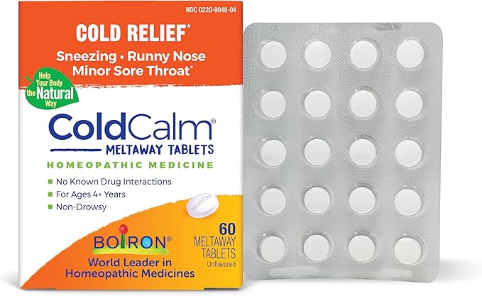 Boiron ColdCalm Tablets for Relief of Common Cold