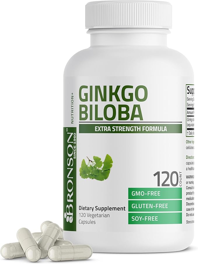 Bronson Ginkgo Biloba Extra Supports Brain Function