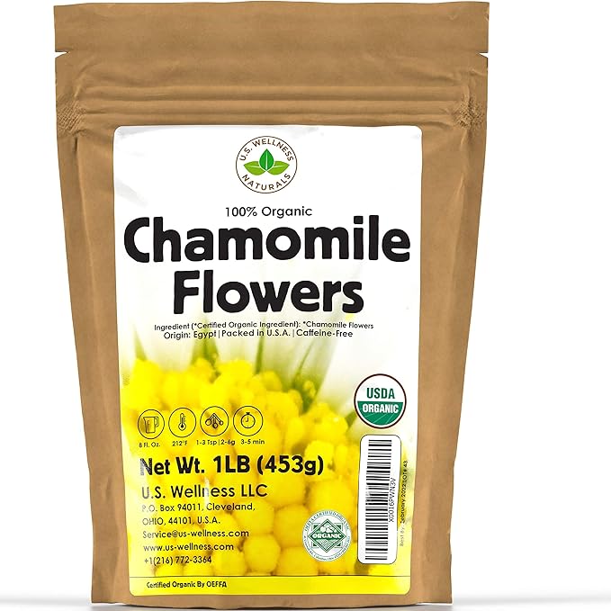 Chamomile Flowers CERTIFIED Organic Herbal Tea Bags