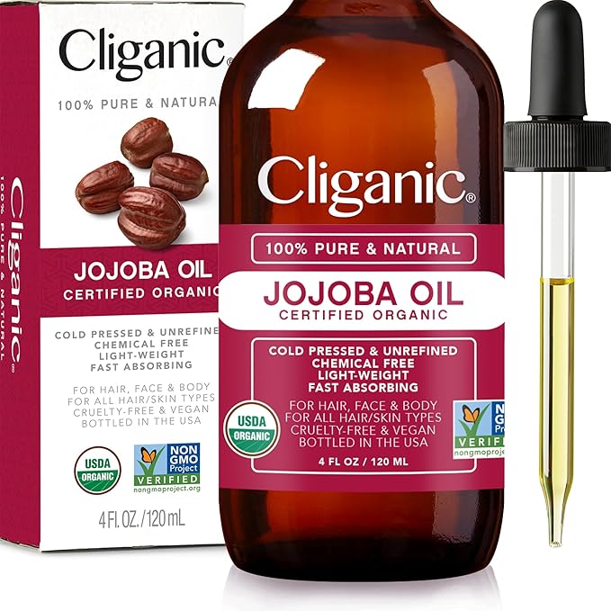 Cliganic Organic Jojoba Moisturizing Oil for Face