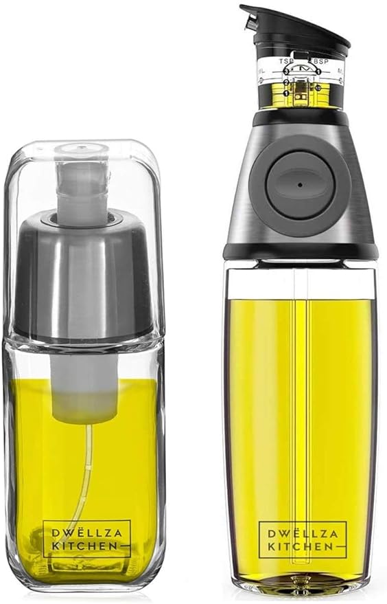 DWËLLZA KITCHEN Olive Oil Dispenser Bottle & Olive Oil Sprayer