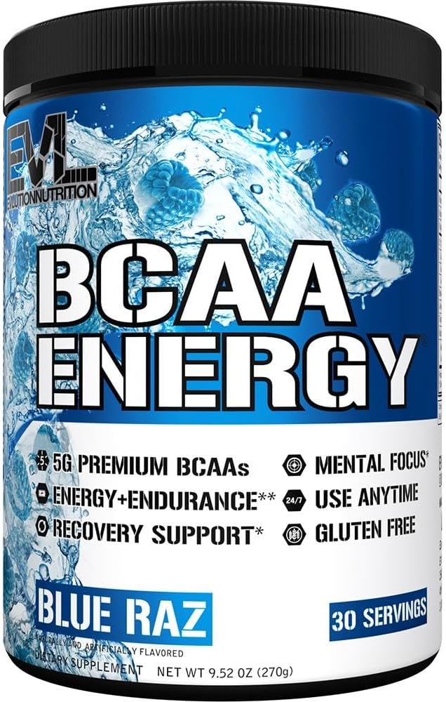 EVL BCAAs Energy Pre Workout Powder for Muscle