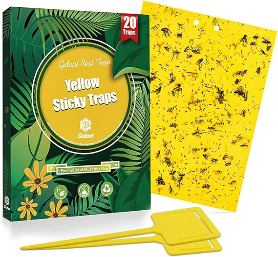 Gideal Yellow Sticky Traps for Flying Plant Insect & Whiteflies