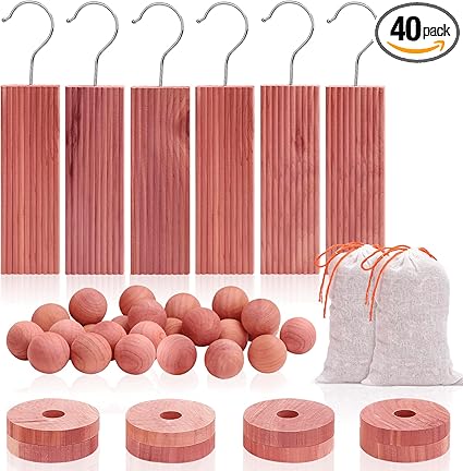 Homode Cedar Blocks and Balls for Clothes