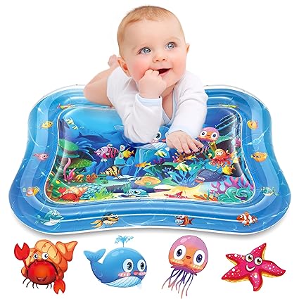 Infinno Inflatable Tummy Time Water Play Mat For Baby