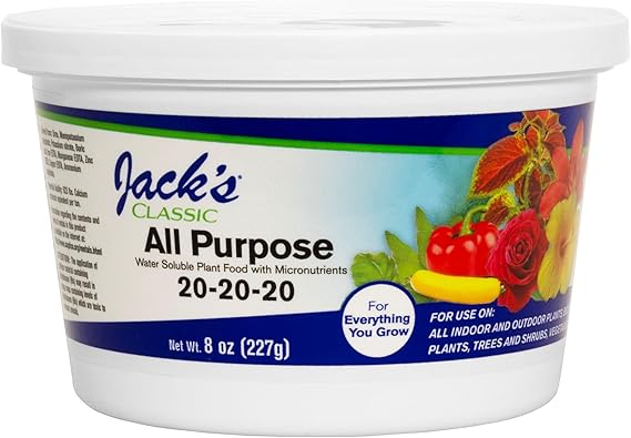 Jack's Classic All Purpose Water-Soluble Fertilizer with Micronutrients