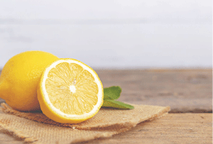 Lemon for Freshness and disinfection.