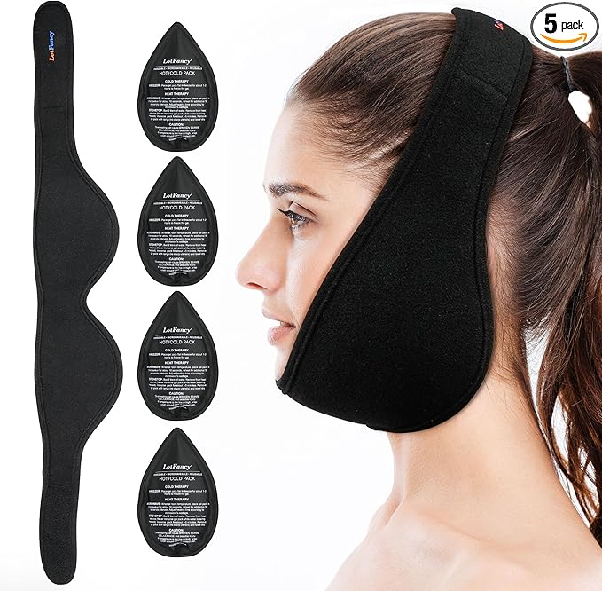 LotFancy Wisdom Teeth Ice Pack Head Wrap