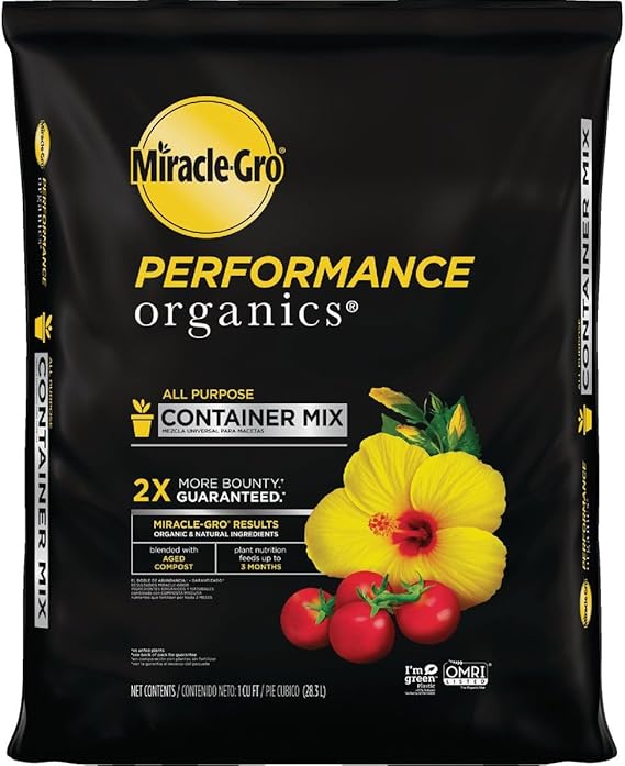 Miracle-Gro Performance Organics and Natural Plant Soil