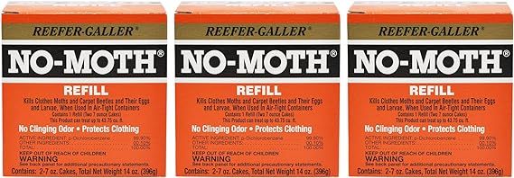 NO-Moth-Moth Cakes for Closet Hanger Refills