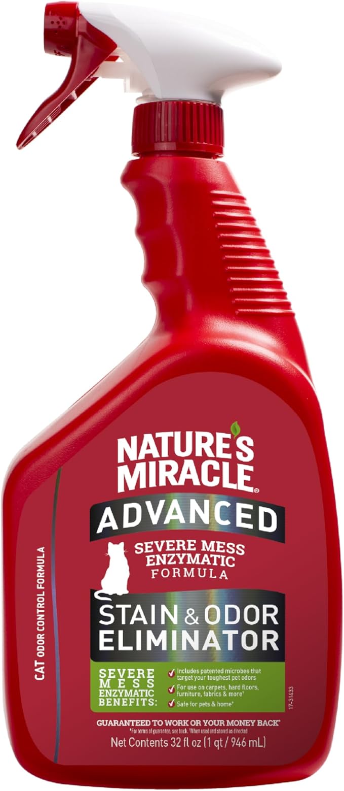 Nature’s Miracle Advanced Stain and Odor Eliminator For Cat Messes