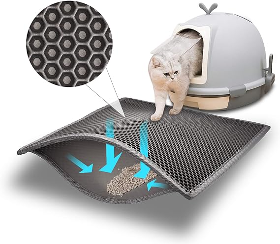 Pieviev Cat Litter Double Layer Waterproof Mat