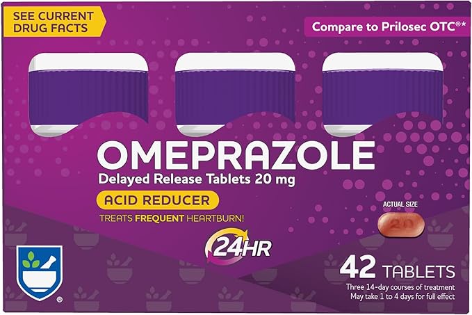 Rite Aid Acid Reducer Omeprazole Delayed Release Tablets