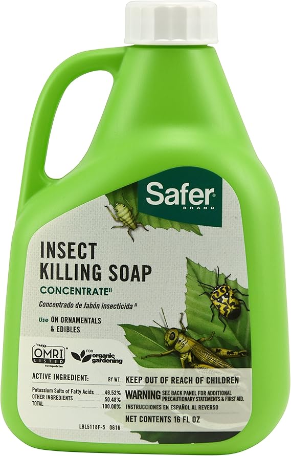 Safer Insect Killing Soap Concentrate For  Whiteflies