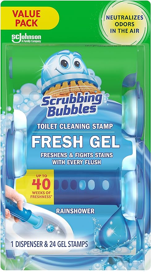 Scrubbing Bubbles Toilet Cleaning Stamps Fresh Gel