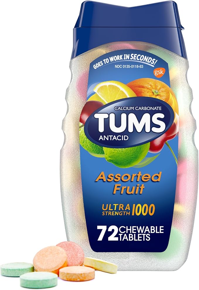 TUMS Ultra Strength Antacid Tablets for Heartburn Relief