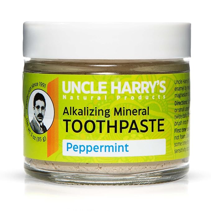 Uncle Harry's Peppermint Natural Whitening Toothpaste