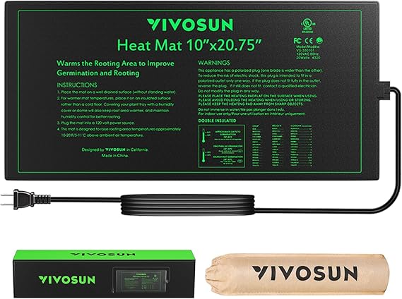 VIVOSUN Durable Waterproof Seedling Heat Mat