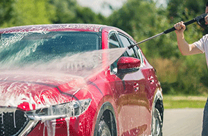 Washing in Direct Sunlight