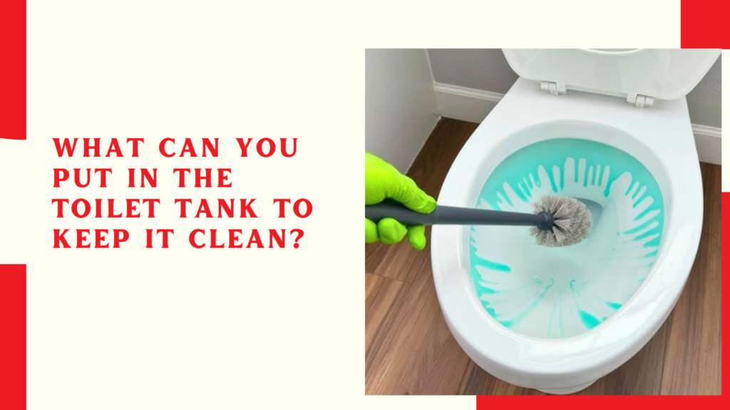 What can you put in the toilet tank to keep it clean